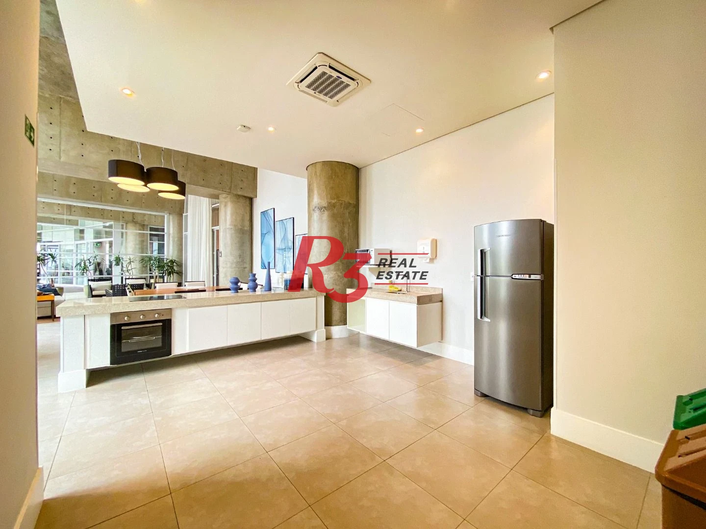 Apartamento com 1 dormitório para alugar, 60 m² por R$ 5.500,00/mês - Pompéia - Santos/SP
