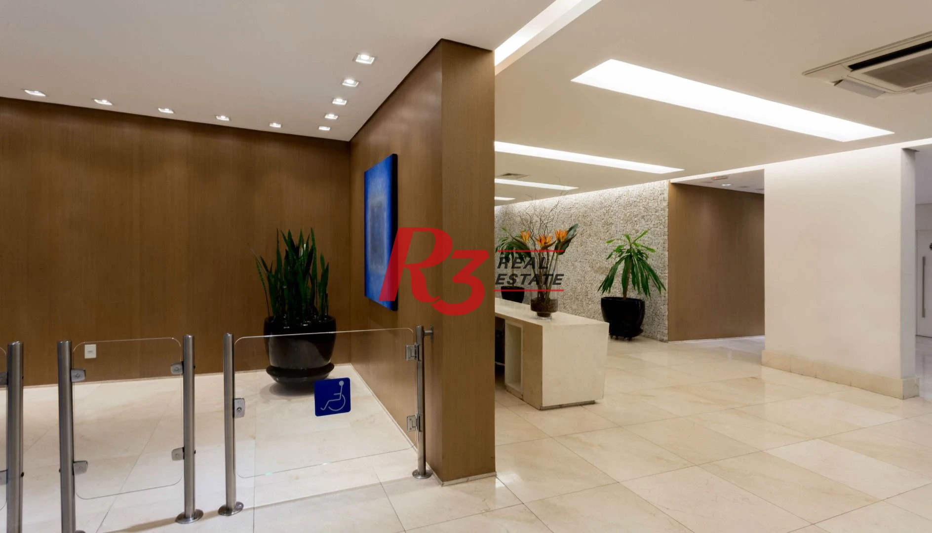 Sala para alugar, 43 m² por R$ 3.000,00/mês - Valongo - Santos/SP
