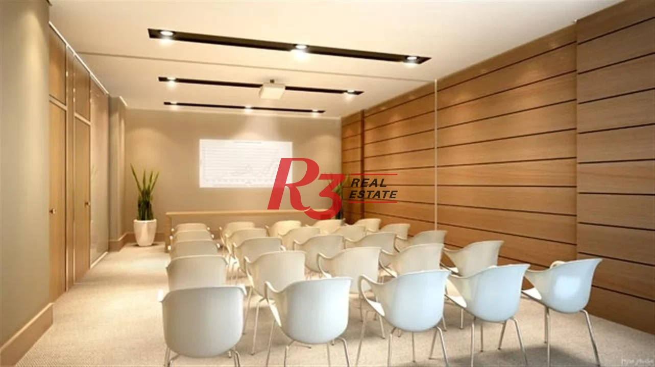 Sala para alugar, 43 m² por R$ 3.000,00/mês - Valongo - Santos/SP