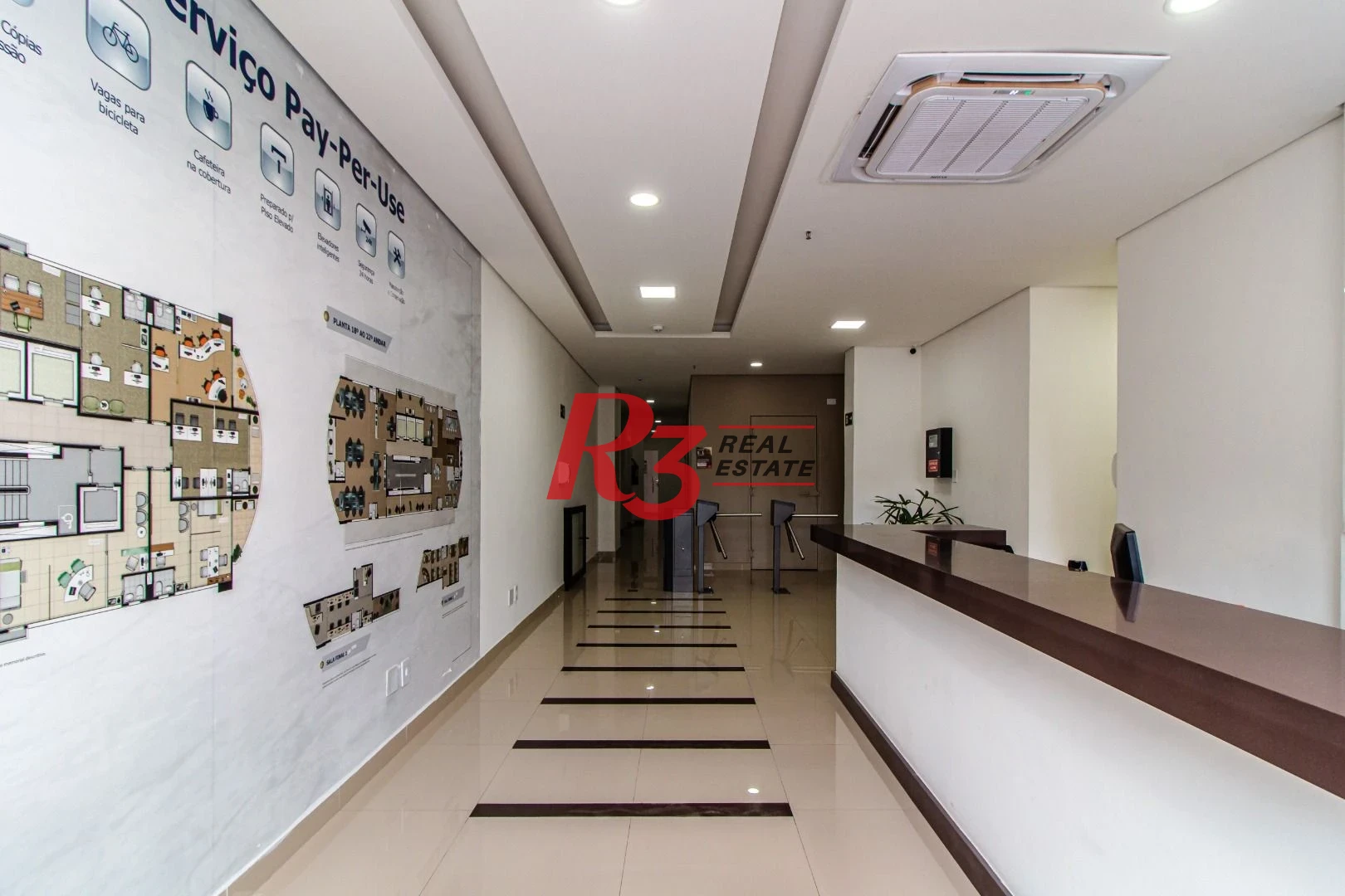 Sala para alugar, 37 m² por R$ 3.900,00/mês - Ponta da Praia - Santos/SP