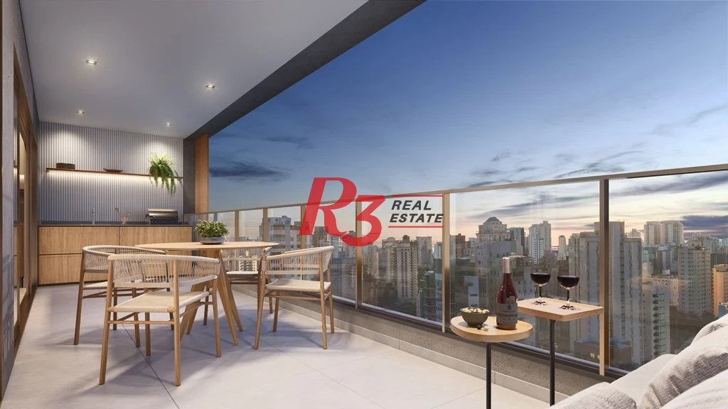 Apartamento com 1 dormitório à venda, 58 m² por R$ 660.000,00 - Ponta da Praia - Santos/SP