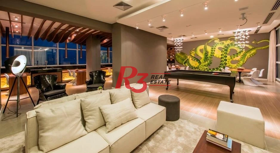 Apartamento Duplex com 2 dormitórios, 2 suítes,  Gonzaga - Santos/SP