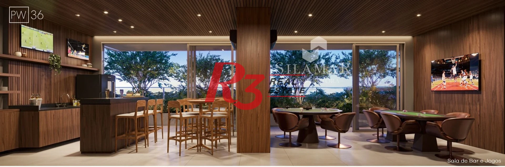 Apartamento com 3 suítes de frente para a praia no Gonzaga à venda, 224 m² por R$ 4.340.000  - Santos/SP