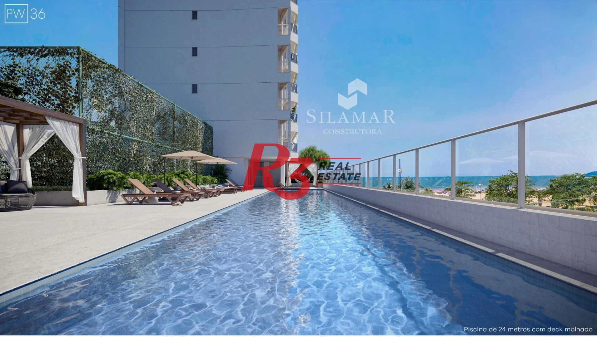 Apartamento com 3 suítes de frente para a praia no Gonzaga à venda, 224 m² por R$ 4.340.000  - Santos/SP