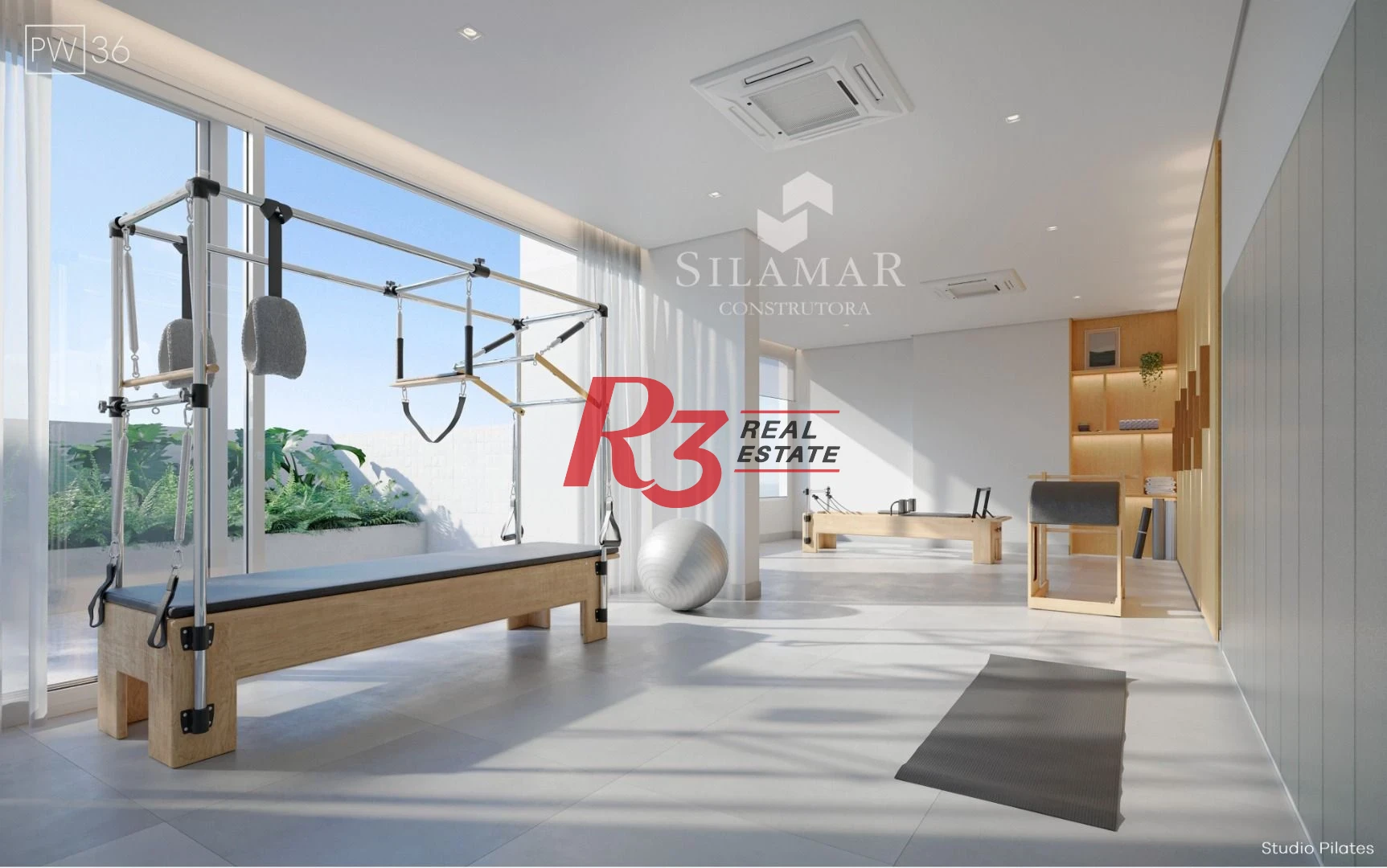 Apartamento com 3 suítes de frente para a praia no Gonzaga à venda, 224 m² por R$ 4.340.000  - Santos/SP