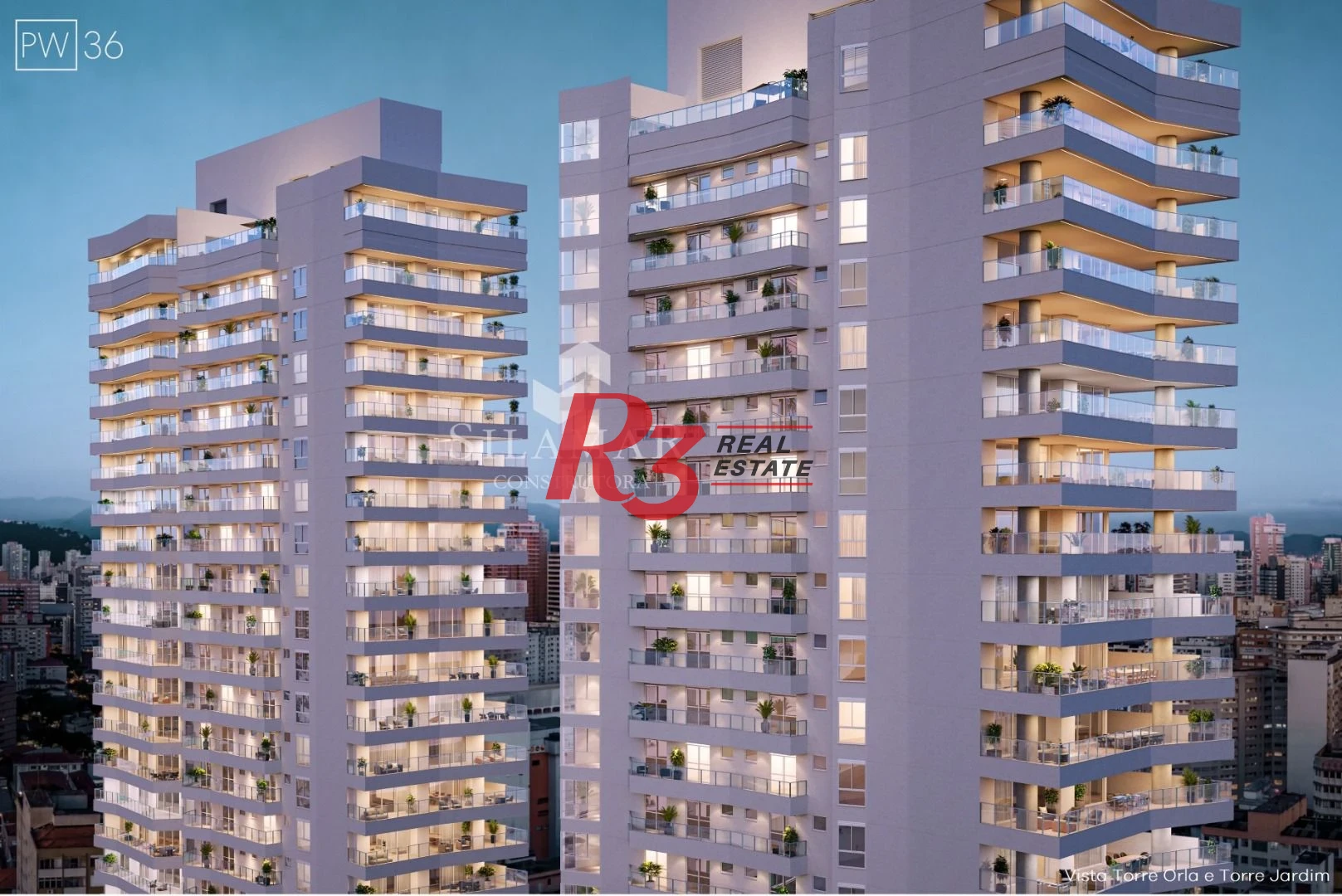 Apartamento com 3 suítes de frente para a praia no Gonzaga à venda, 224 m² por R$ 4.340.000  - Santos/SP