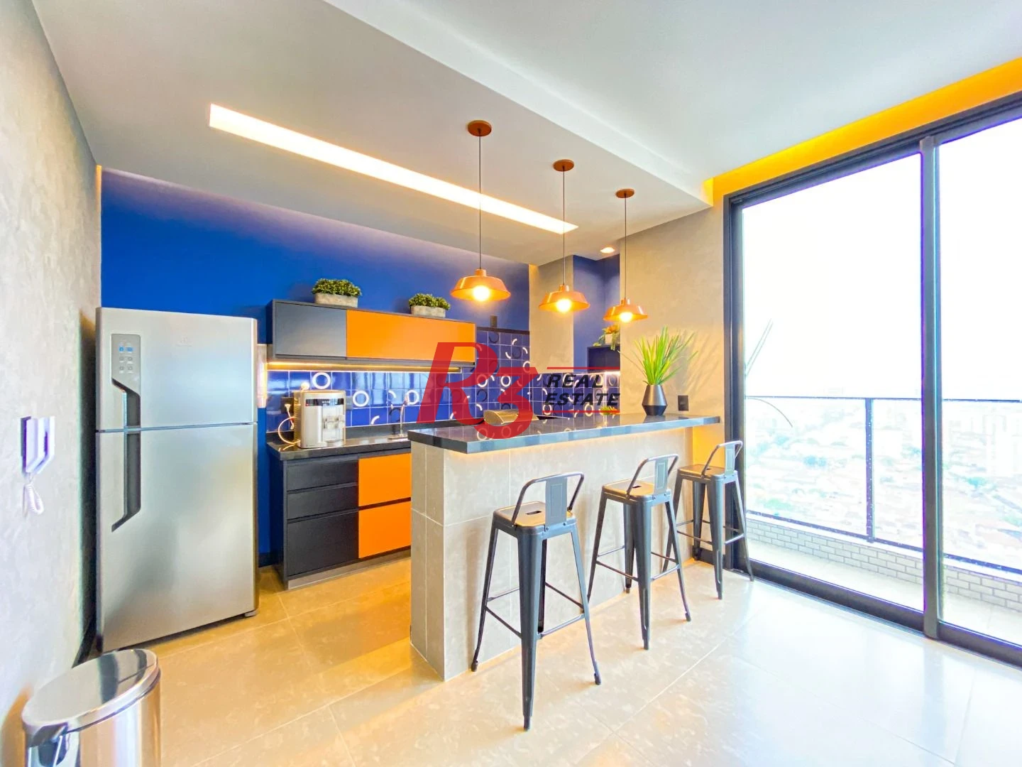 Apartamento com 1 dormitório para alugar, 54 m² por R$ 6.000,02/mês - Boqueirão - Santos/SP