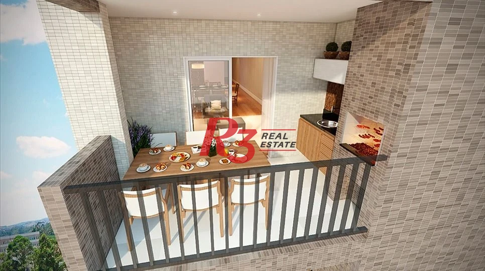 Apartamento Duplex à venda, 128 m² por R$ 1.200.000,00 - Encruzilhada - Santos/SP