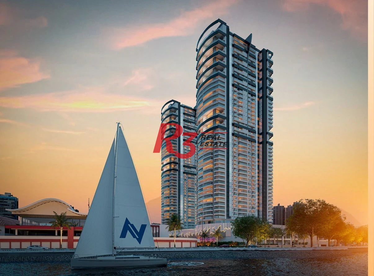 Apartamento com 3 dormitórios à venda, 227 m² por R$ 5.300.000,00 - Ponta da Praia - Santos/SP