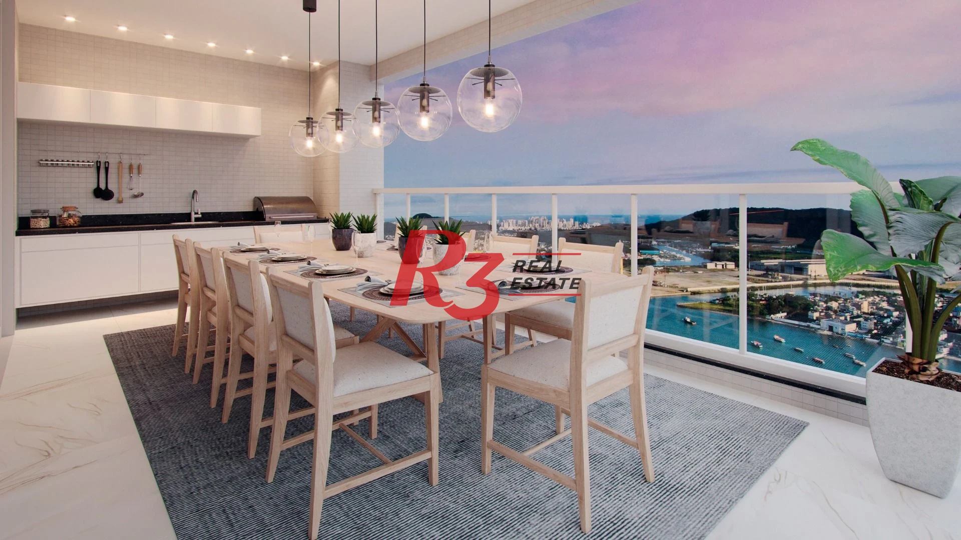 Apartamento com 3 dormitórios à venda, 227 m² por R$ 5.300.000,00 - Ponta da Praia - Santos/SP