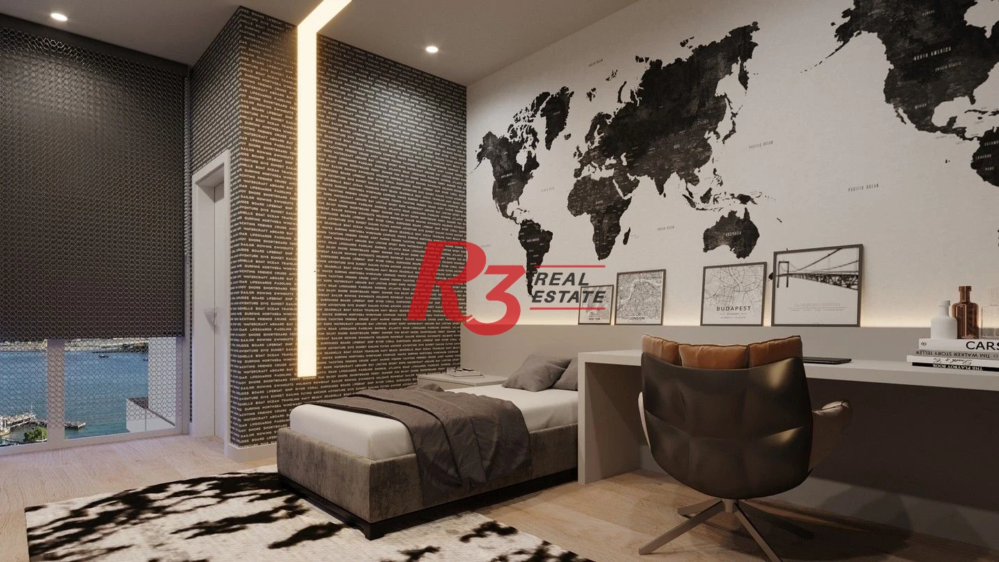 Apartamento com 3 dormitórios à venda, 227 m² por R$ 5.300.000,00 - Ponta da Praia - Santos/SP