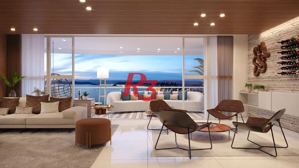 Apartamento com 3 dormitórios à venda, 227 m² por R$ 5.300.000,00 - Ponta da Praia - Santos/SP