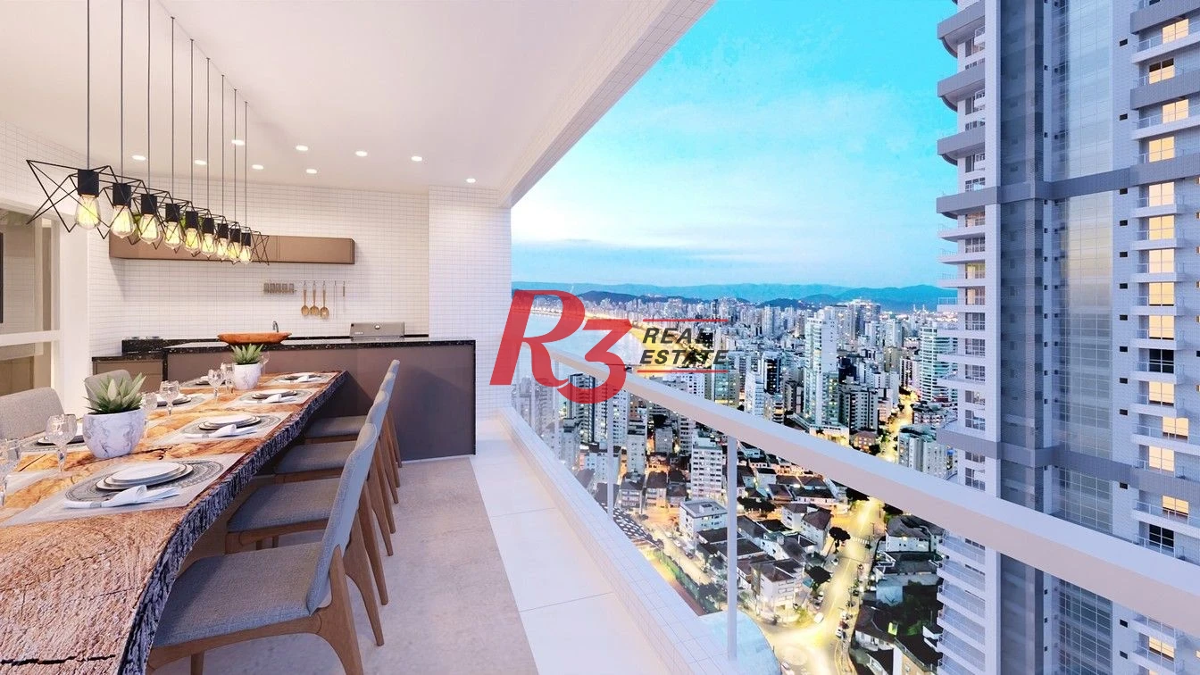 Apartamento com 3 dormitórios à venda, 227 m² por R$ 5.300.000,00 - Ponta da Praia - Santos/SP