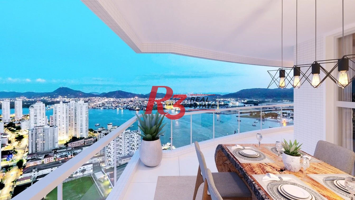 Apartamento com 3 dormitórios à venda, 227 m² por R$ 5.300.000,00 - Ponta da Praia - Santos/SP
