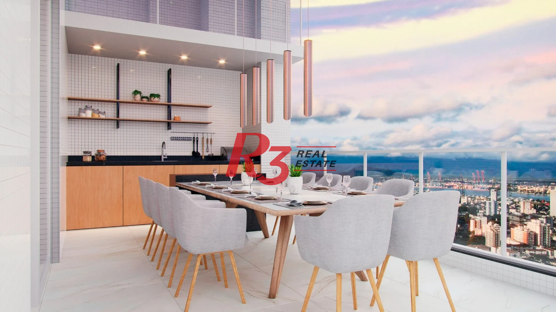 Apartamento com 3 dormitórios à venda, 227 m² por R$ 5.300.000,00 - Ponta da Praia - Santos/SP