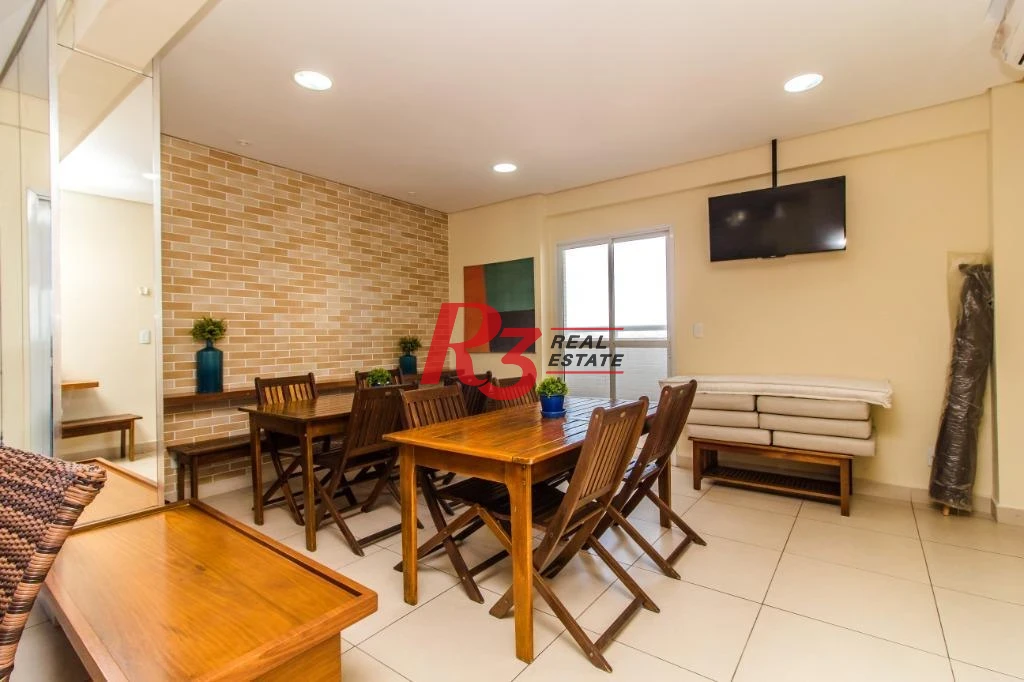 Apartamento com 1 dormitório, 44 m² - venda por R$ 650.000,00 ou aluguel por R$ 4.300,00/mês - Ponta da Praia - Santos/SP