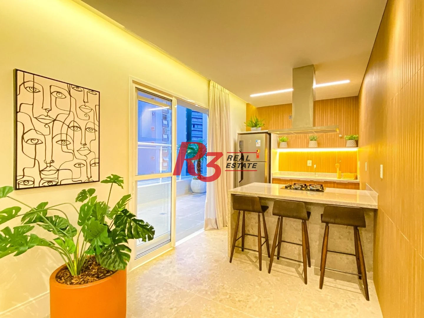 Apartamento para alugar, 94 m² por R$ 8.000,00/mês - Boqueirão - Santos/SP