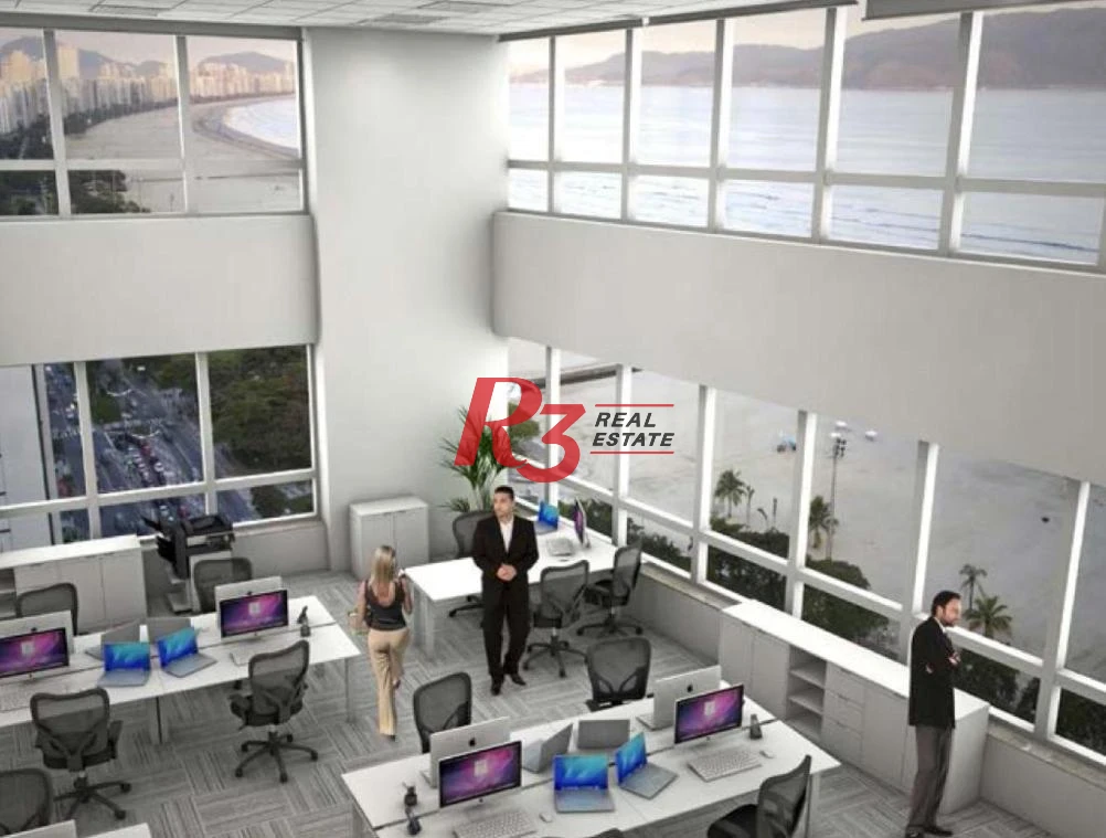 Andar Corporativo, 517 m² - venda por R$ 4.500.000,00 ou aluguel por R$ 34.000,00/mês - José Menino - Santos/SP