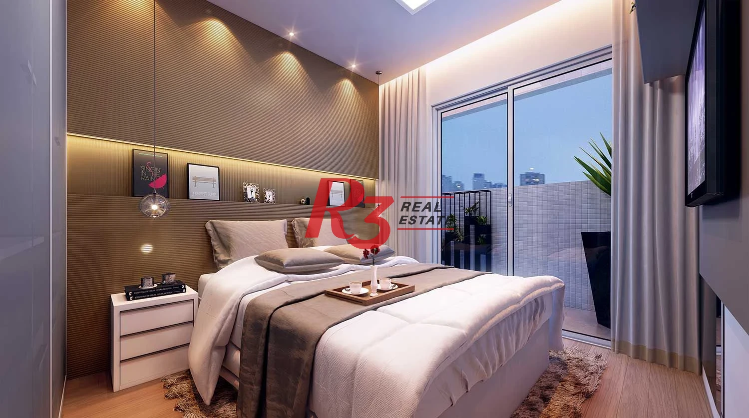 Apartamento à venda, 66 m² por R$ 1.300.000,00 - Boqueirão - Santos/SP