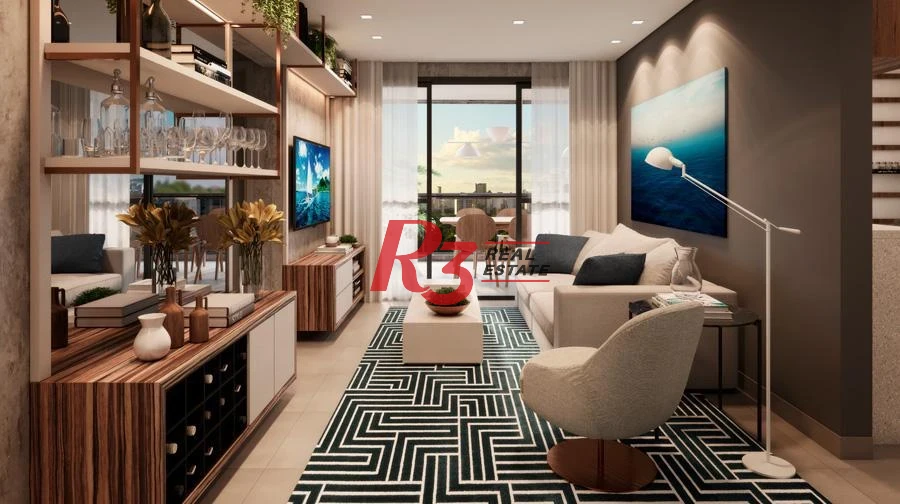 Apartamento à venda, 82 m² por R$ 1.087.800,00 - Aparecida - Santos/SP