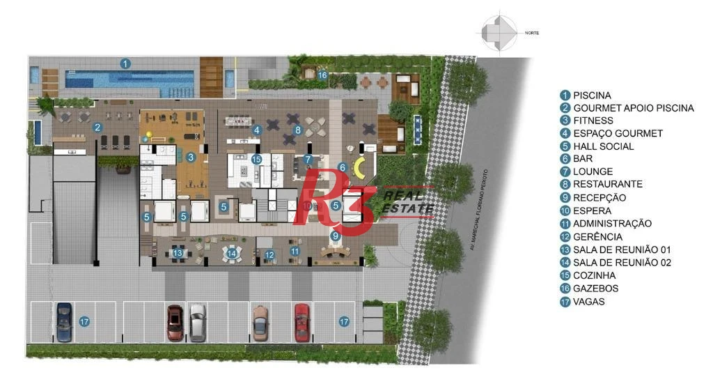 Apartamento com 2 dormitórios à venda, 68 m² por R$ 1.495.000,00 - Pompéia - Santos/SP