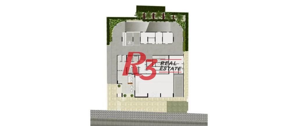 Sala para alugar, 12 m² por R$ 2.500,00/mês - Vila Matias - Santos/SP